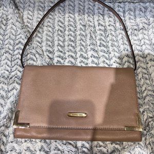 Tan Michael Kors Clutch